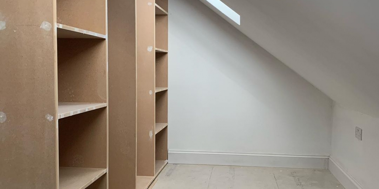 Walk-in wardrobe loft conversion