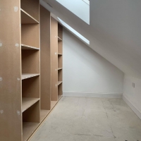 Walk-in wardrobe loft conversion