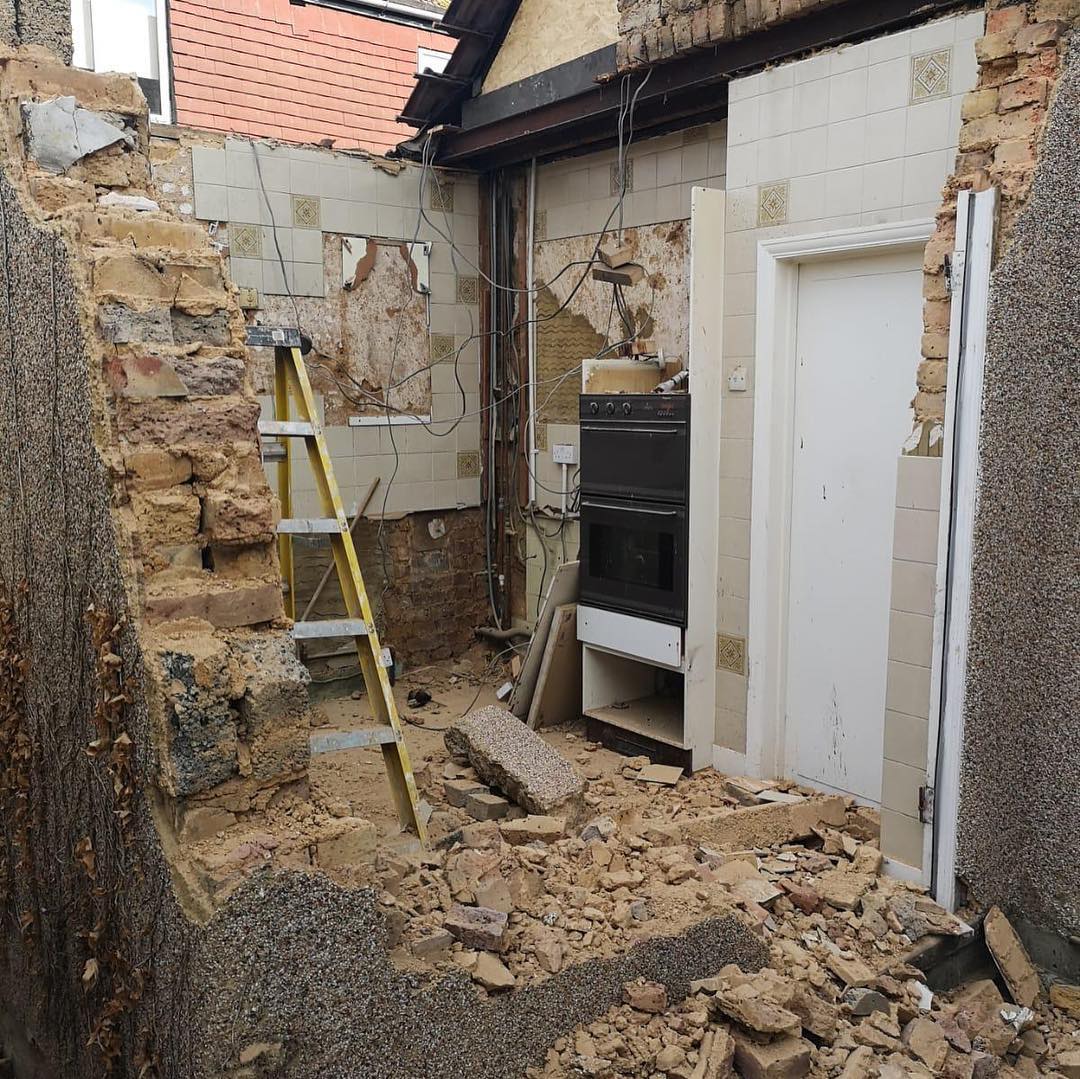 Extension demolition